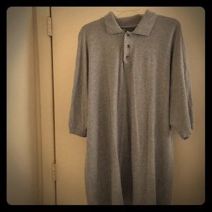 Men’s Gray Polo 3XL